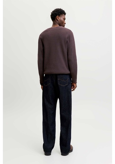 Jack & Jones Jprblumason Knıt Crew Neck Sn Kahverengi