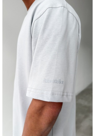 Flaw Atelıer Basic Oversize Fit Taş Rengi Tişört-29502
