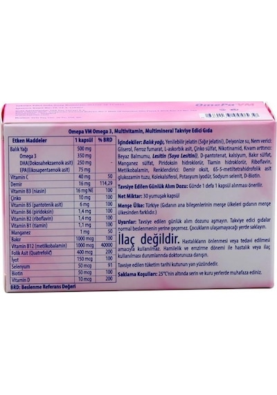 Omepa Vm 30 Yumuşak Kapsül
