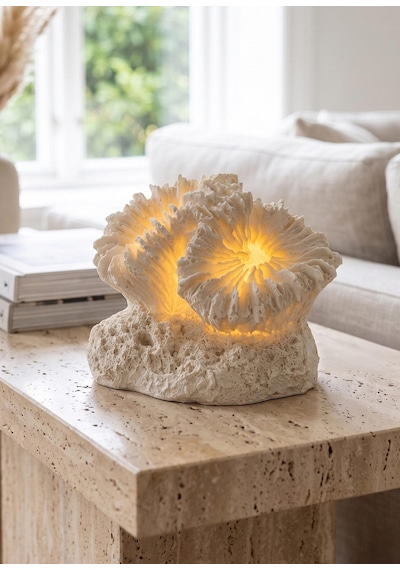 The Mia Marin Led Aydınlatmalı Mercan Deniz Kabuğu 12 Cm