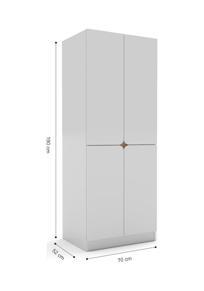 Bohem Tv Ünitesi 150 Cm N Çizgili Mdf Kapak Beyaz
