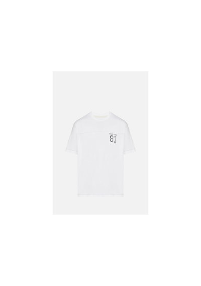 Guess Erkek Beyaz Pamuk T-shirt Logolu, Regular Fit Beyaz