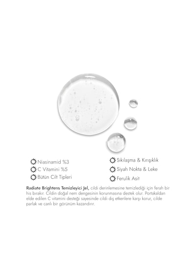 Organixlab Radiate Brightens Cleanser Aydınlatıcı ve Besleyici Yüz Temizleme Jeli 200 ML