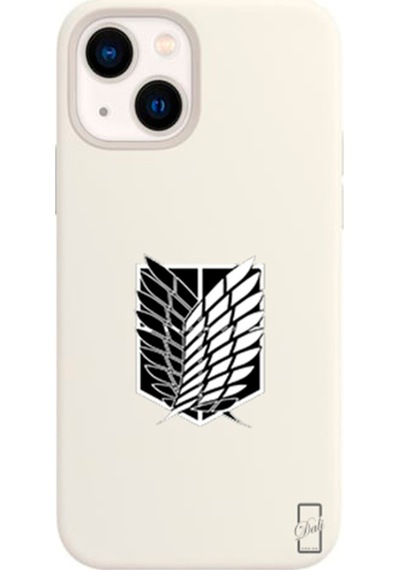 Apple Uyumlu iPhone 13 Beyaz Lansman Kılıf Attack On Titan