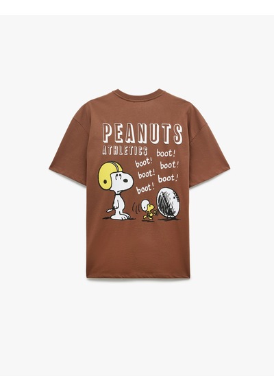 Koton Snoopy Lisanslı Bisiklet Yaka Kısa Kollu Arkası Baskılı Oversize Tişört Kahverengi 5sal10811ık Kahve Koton Snoopy Lisanslı Bisiklet Yaka Kısa Kollu Arkası Baskılı Oversize Tişört Kahverengi 5sal10811ık Kahve