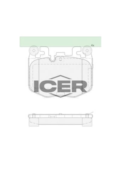 Icer Fren Balatası On Bmw G42 G20 G21 G22 G23 G26 G05 G1 G06 G07 G29