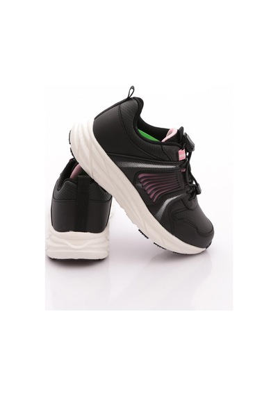 Pepino 2081 Çocuk Filet Spor Ayakkabı Beyaz Siyah Pembe