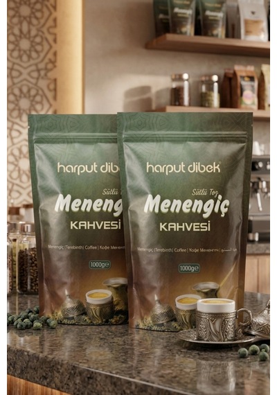 Sütlü Menengiç Kahvesi 1000 Gr 2 Li Paket Toplam 2 Kg Çedene Kahvesi Toz Geleneksel