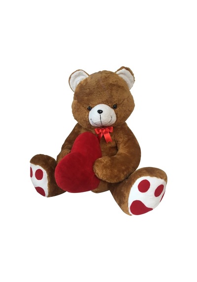 Utangaç Aşık Ayı Kahve Peluş 70 Cm