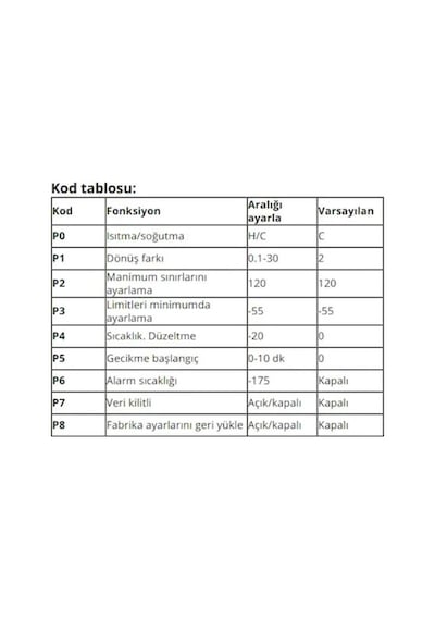 Rfkumanda-W3230 220V Ac Dijital Sıcaklık Kontrol Cihazı Led Ekran Termostat