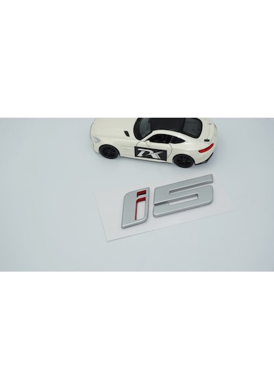 Dk Tuning İ5 Bagaj Kırmızı Gri Abs Yazı Logo Bmw İle Uyumlu -