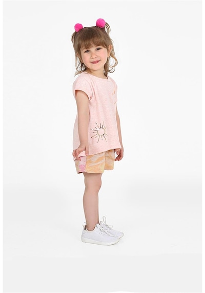 Luess Kız Çocuk Pul Payet Detaylı Batik Alt Üst Takım Pembe Luess Kız Çocuk Pul Payet Detaylı Batik Alt Üst Takım Pembe