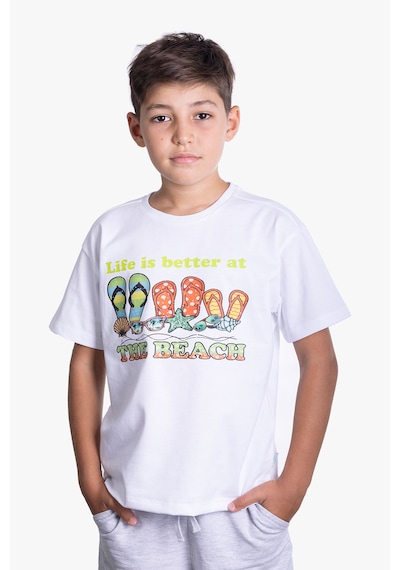 Little's World The Beach Tshirt Beyaz