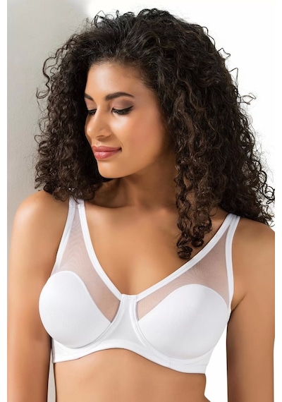 Moon Wear Tül Kaplı Soft C -cup Sütyen Siyah