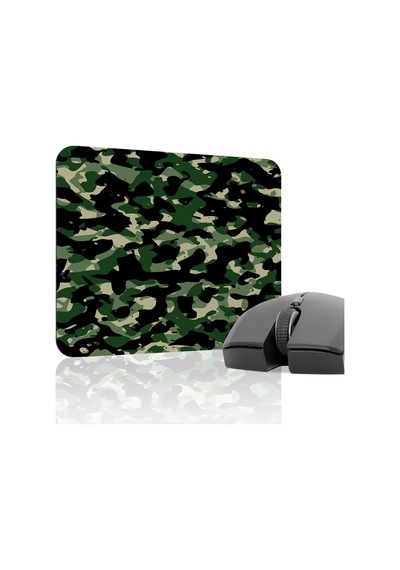 Kamuflaj Kaymaz Dikişli Kauçuk Oyuncu Mousepad V4 - 22x18 Gaming Mouse Pad Fare Altlığı