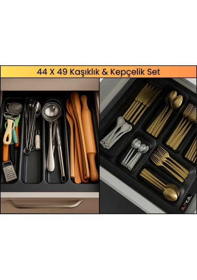 44x49 Kaşıklık ve Kepçelik 2'li Set (Ücretsiz Kesim)