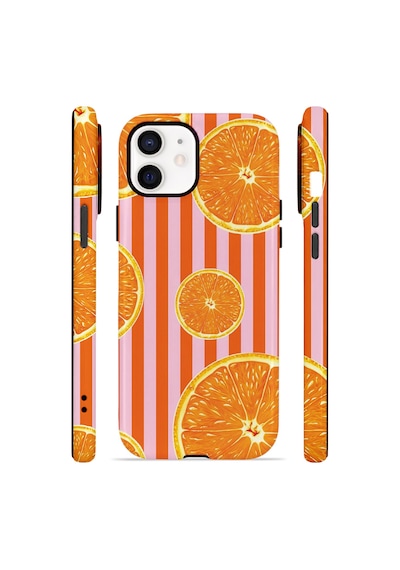 Apple iPhone Uyumlu 11 Vorian Çift Katmanlı Magsafe Kılıf Sunset Orange Grove