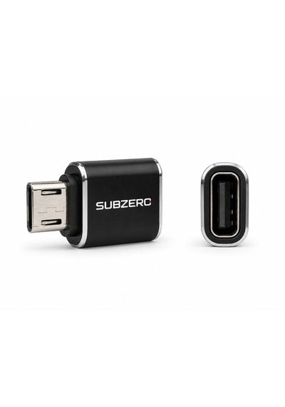 Subzero Micro Usb Otg Adaptör Usb 3.1 Metal Dönüştürücü Siyah