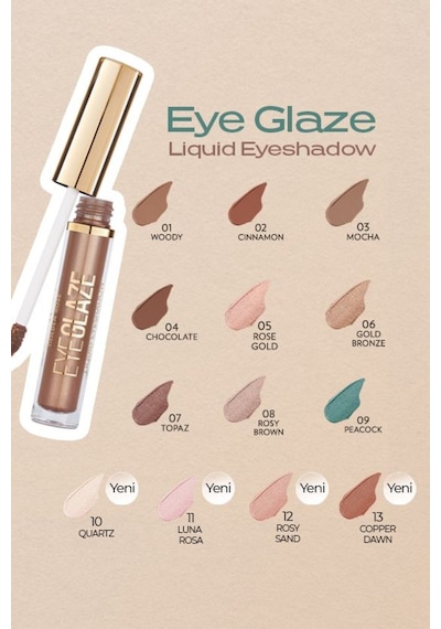 Eye Glaze Liquid Eyeshadow No: 05 Rose Gold - Likit Göz Farı