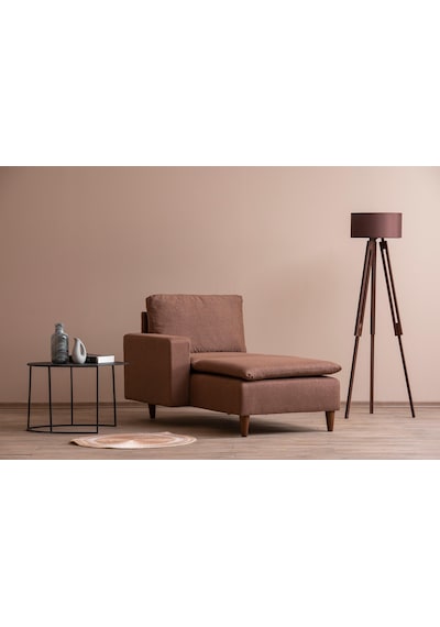 Lungo Modüler Daybed - Açık Kahve Keten Açık Kahverengi