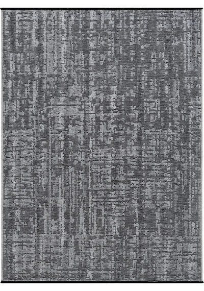 Antik Gri Halı Yıkanabilir Kaymaz Taban Şönil Kilim Dokuma Pamuk Taban Kilim 10119a Gri