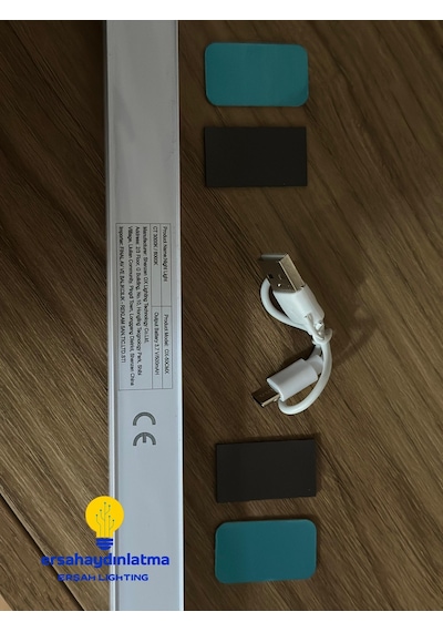 Hareket Sensörlü Şarjlı Led Lamba 30 Cm Gün Işığı - Beyaz Çift Renk
