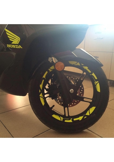Honda Pcx Fosforlu / Düz Renk Jant Şeridi