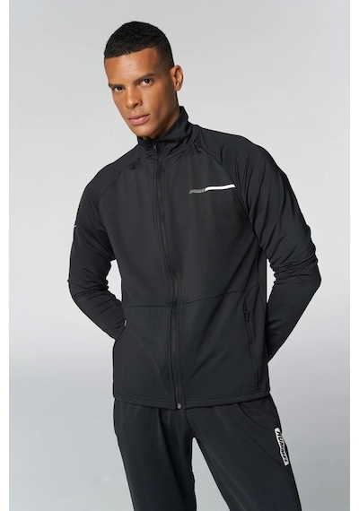 Hummel T-te Strength Training Track 921738-2001 Siyah Erkek Fermuarlı Sweatshirt 001