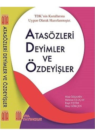 Ata Yayıncılık Atasözleri. Deyimler Ve Özdeyişler N11.201