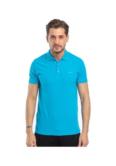 Slazenger SOHO I Erkek Polo Yaka Turkuaz Tişört
