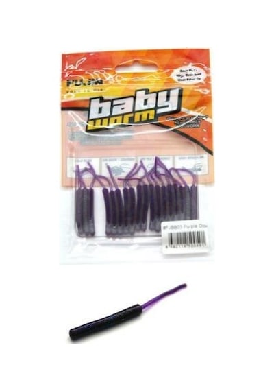 Fujin Baby Worm Fjbw03 5,2Cm Floating Purple Glow