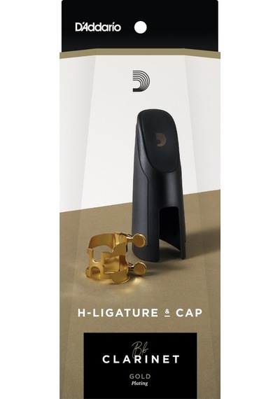 D'addario Hcl1g Si Bemol Bb Klarnet H-ligature Ve Kapak Seti Altın Kaplama Gold Harrison Tarzı Tasarım, 4 Noktadan Eşit Baskı İle Maksimum Rezonans