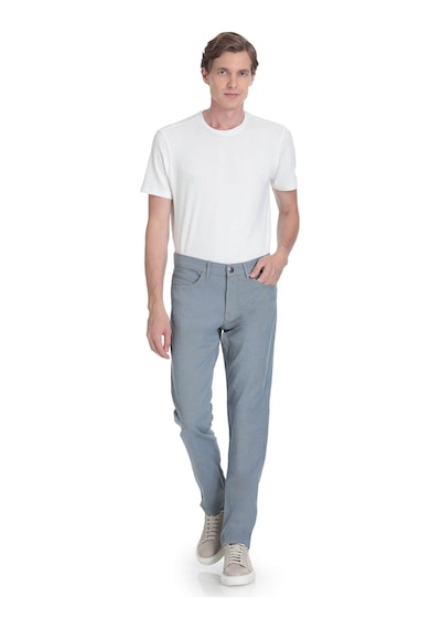 Hatemoğlu Lacivert Regular Fit Pamuklu 5 Cep Kanvas Pantolon 35338 Lacivert