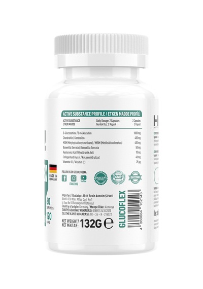 Hıq Glucoflex 120 Caps.