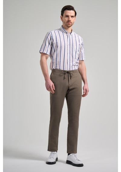 İmza Koyu Haki Pamuklu Yandan Cepli Casual Comfort Fit Jogger Pantolon 1003250110 Koyu Haki İmza Koyu Haki Pamuklu Yandan Cepli Casual Comfort Fit Jogger Pantolon 1003250110 Koyu Haki