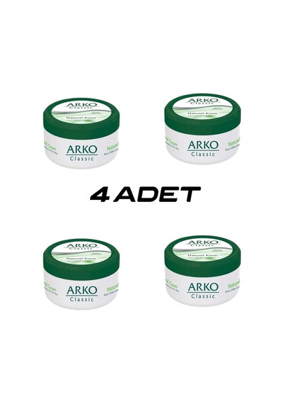 4 Adet Arko Classic Naturel El Kremi 150ml 5468