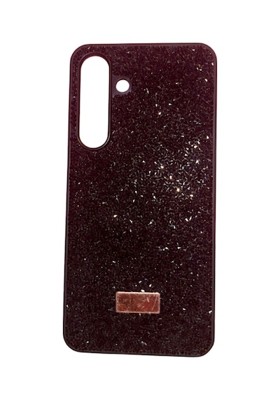 Samsung Galaxy S24 Plus / S25 Plus Yıldız Tozu Premium Siyah Silikon Kılıf