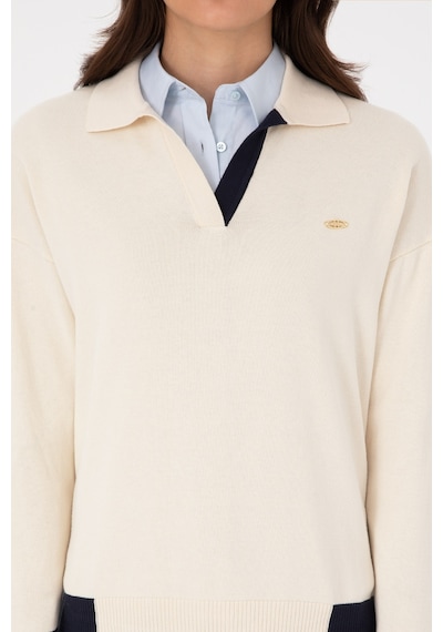U.S. Polo Assn. U.s. Polo Assn. Kadın Kazak /triko 50314905-vr256 İnci