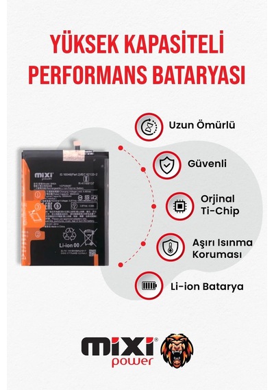 Xiaomi Redmi Note 10 5g / Poco M3 Pro 5g / Redmı 10 4g Uyumlu Tam Kapasite Batarya 1 Yıl Garantili