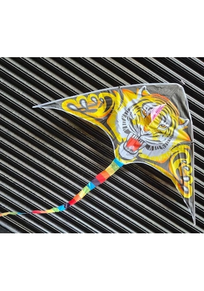 Büyük Boy Kaplan Uçurtma Tiger Kite 160 Cmx75 Cm Aslan Uçurma-kuy