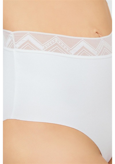 Cottonhill Basic Yüksek Bel Lazer Kesim Bikini Külot 3'lü Paket Renkli2 Çok Renkli