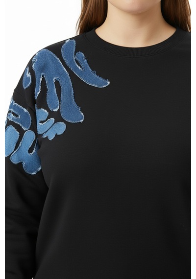 Faik Sönmez Kadın Sweatshirt Uw26swt007 Siyah