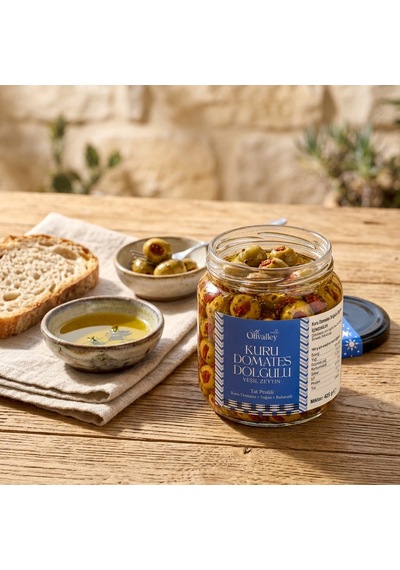 Kuru Domates Dolgulu Yeşil Zeytin 425 G