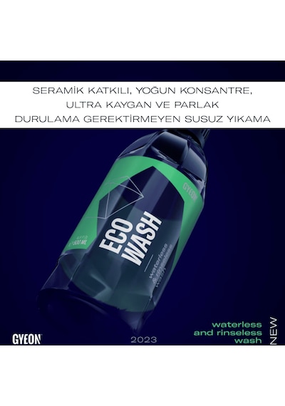 Gyeon Q²m Eco Wash Seramik Katkılı Susuz Temizleyici Cila 500 Ml