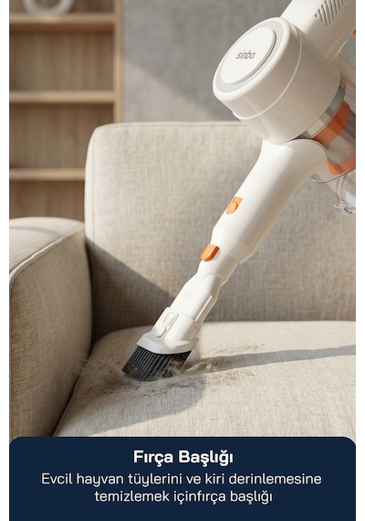 Sinbo SVC-8636 2200mah Kablosuz Dikey Şarjlı Süpürge