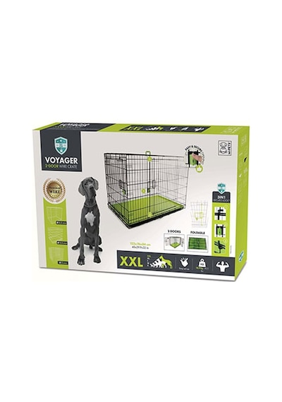 M-pets Voyager 2 Kapılı Köpek Kafesi Xxlarge Yeşil 122x76x84 Cm 244-52029.05