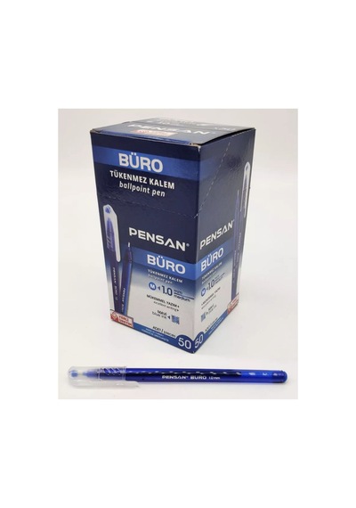 20 Adet Pensan 2270 Büro 1.0 Mm Mavi Tükenmez Kalem Ballpoint