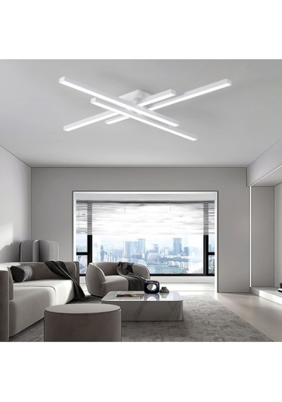 Beyaz Led Tavan  Lambası 3000K Sarı Işık Avize Modern Aydınlatma