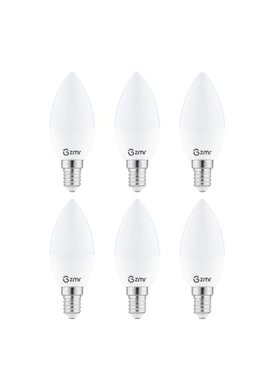 Zmr 120/b.65 6'li 7w Buji Led Ampul 6500k Beyaz Işık E14 Duy Enerji Tasarruflu Ve Uzun Ömürlü Aydınlatma Diğer
