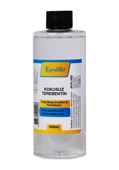 Kandillo Yağlı Boya Seti. Keten Yağı. Terebentin. Fırça Temizleme N11.2767